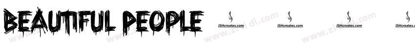 Beautiful People字体转换